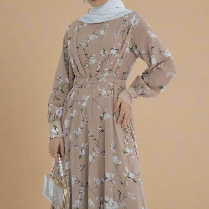 Sahar floral printed maxi dress Try Modest Limited