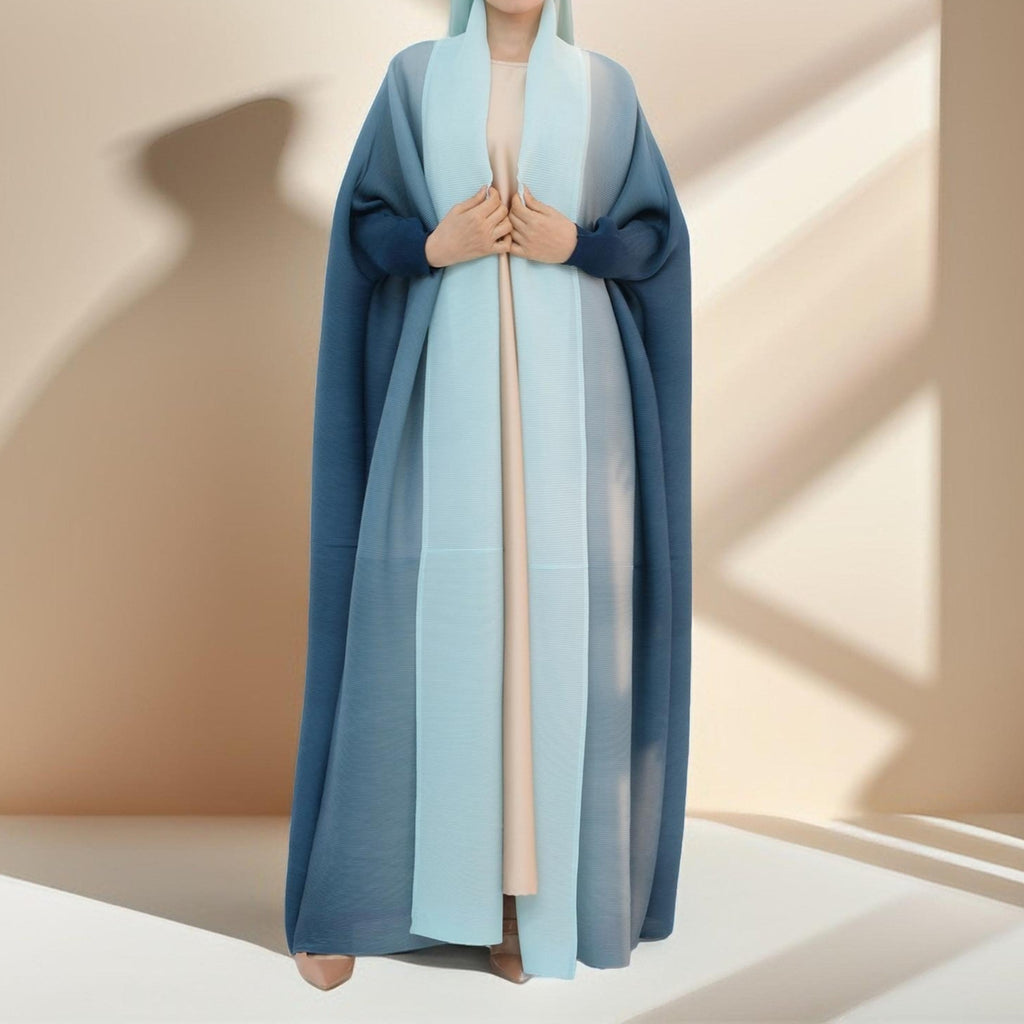 Sahara pleated open kimono abaya - Try Modest Limited