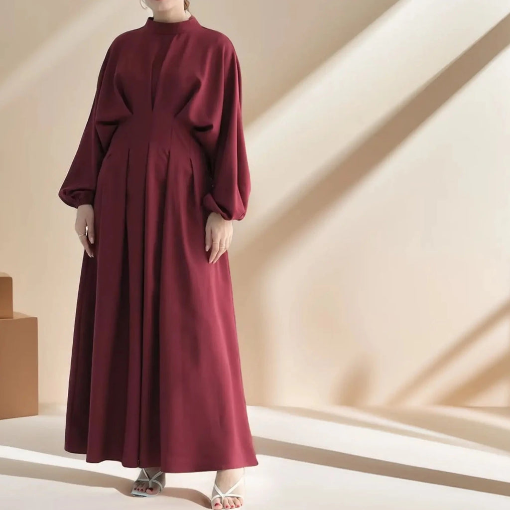 Sahl Simple Long Sleeve Zip Dress - Try Modest Limited