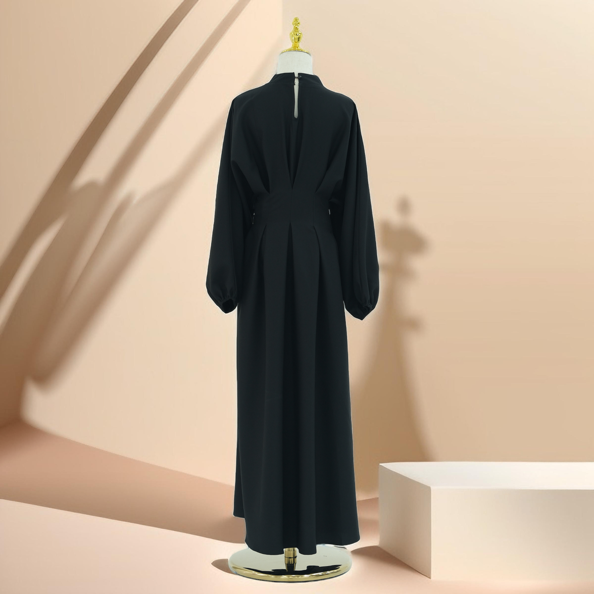 Sahl Simple Long Sleeve Zip Dress - Try Modest Limited