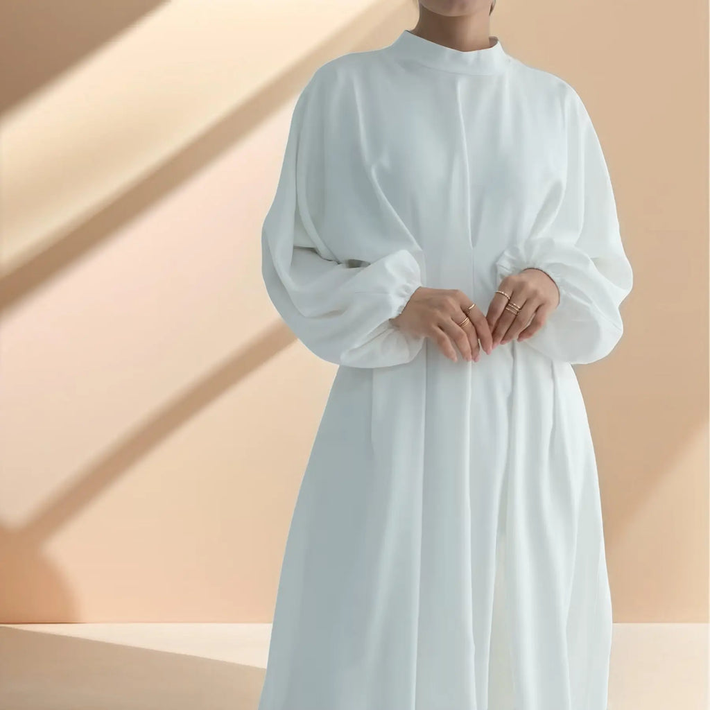 Sahl Simple Long Sleeve Zip Dress - Try Modest Limited