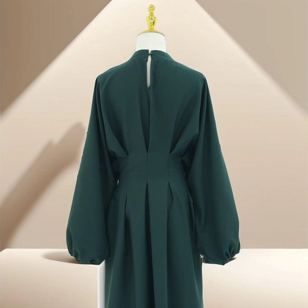 Sahl Simple Long Sleeve Zip Dress - Try Modest Limited