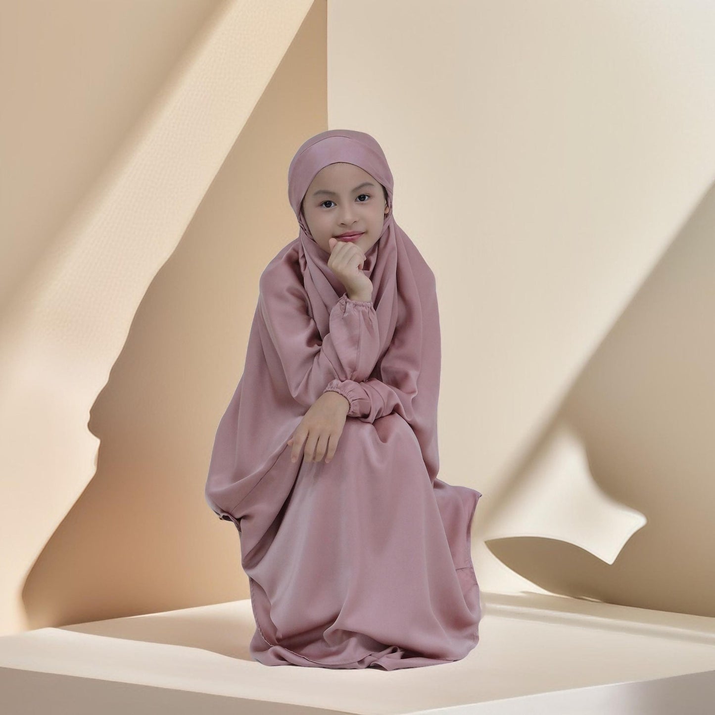 Salwah Lil ones- 2 PC Prayer set for kids Try Modest Limited