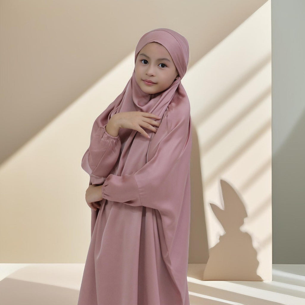 Salwah Lil ones- 2 PC Prayer set for  kids - Try Modest Limited