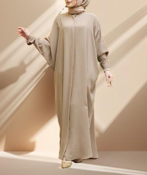 Samira ethnic bat sleeve abaya - Try Modest Limited