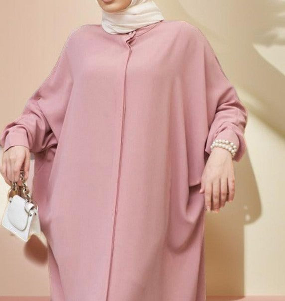 Samira ethnic bat sleeve abaya - Try Modest Limited