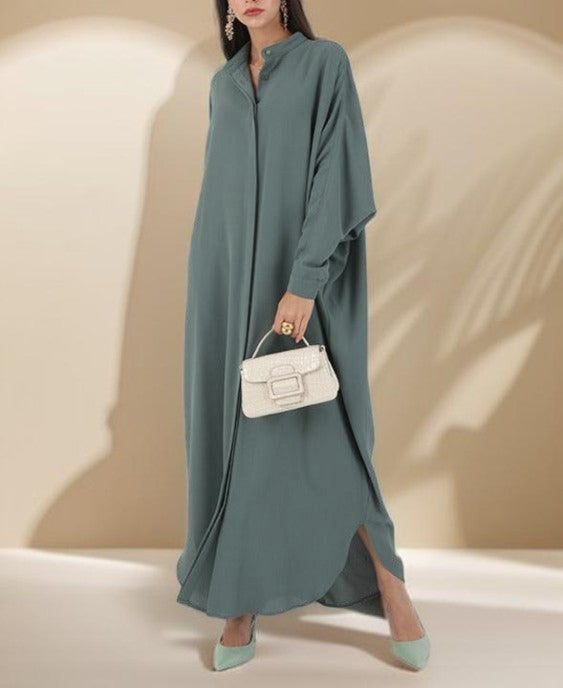 Samira ethnic bat sleeve abaya - Try Modest Limited