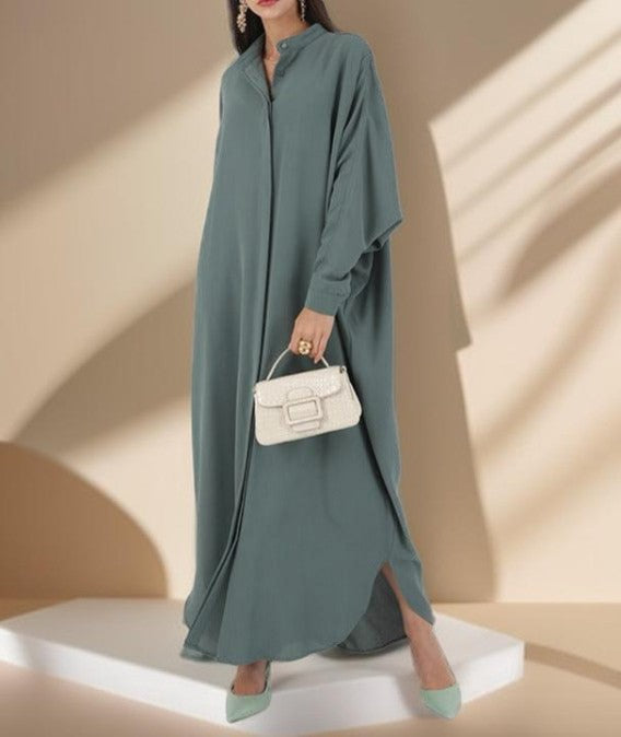 Samira ethnic bat sleeve abaya - Try Modest Limited