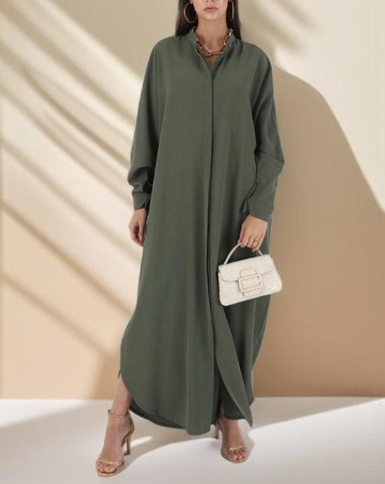 Samira ethnic bat sleeve abaya - Try Modest Limited