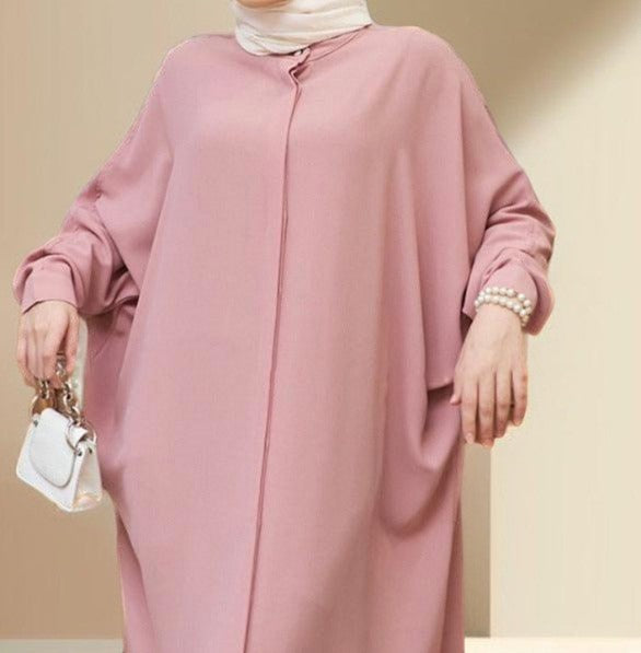 Samira ethnic bat sleeve abaya - Try Modest Limited 