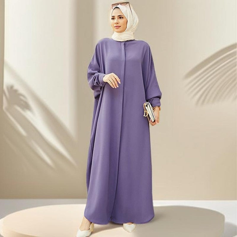 Samira ethnic bat sleeve abaya - Try Modest Limited 