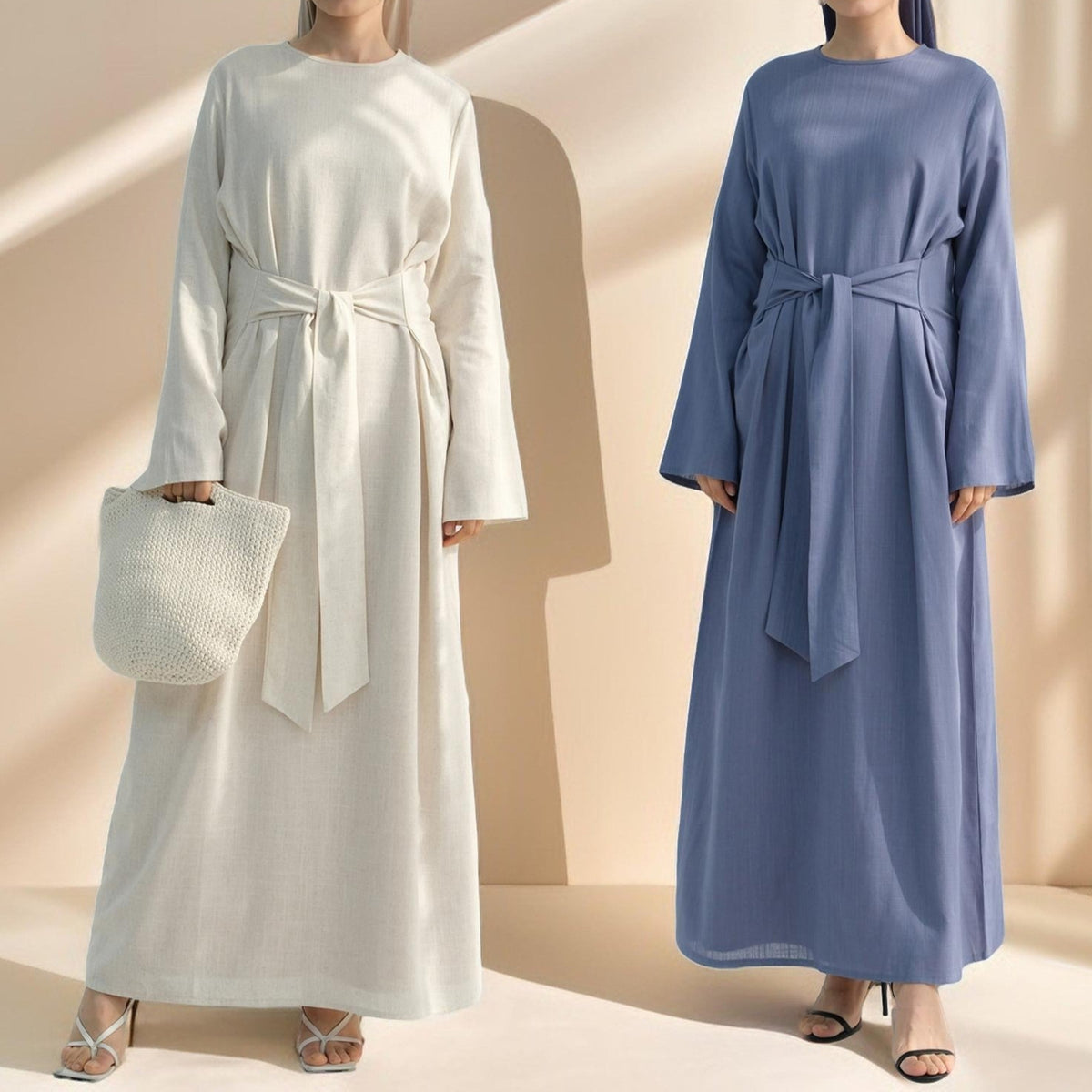 Sandra Dual-Tie Maxi Dress - Try Modest Limited
