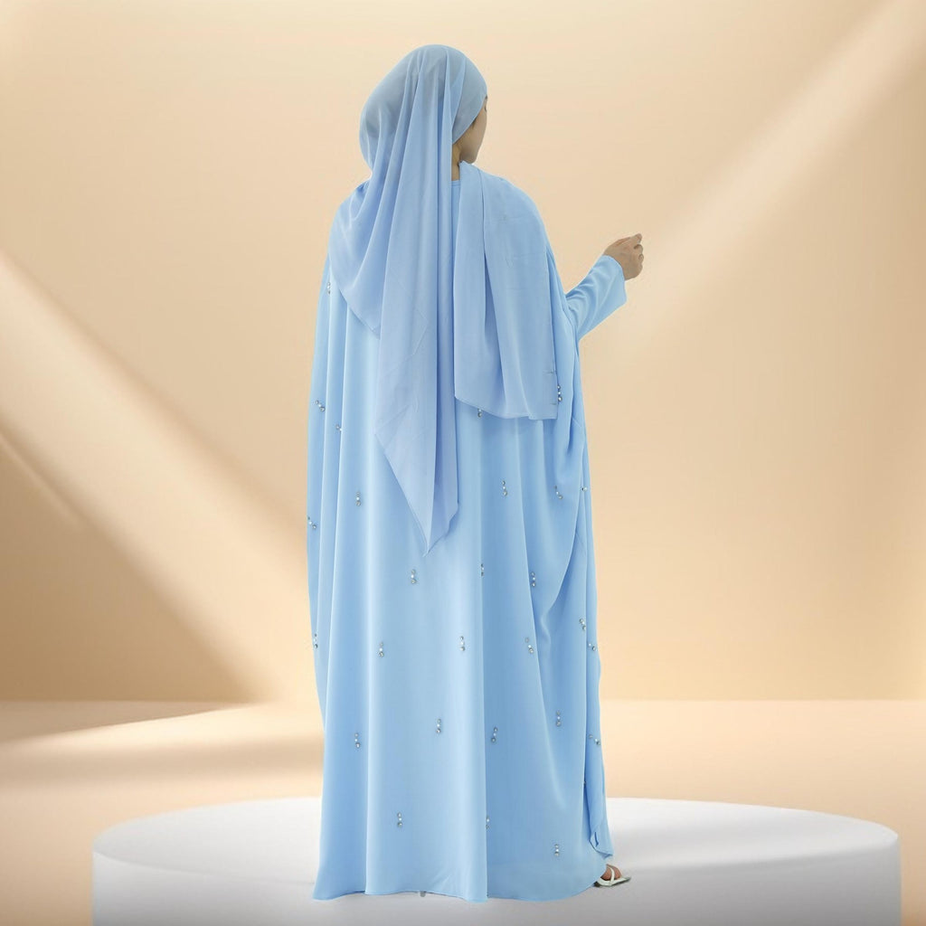 Seraphina Embroidered Cape Maxi Dress - Try Modest Limited