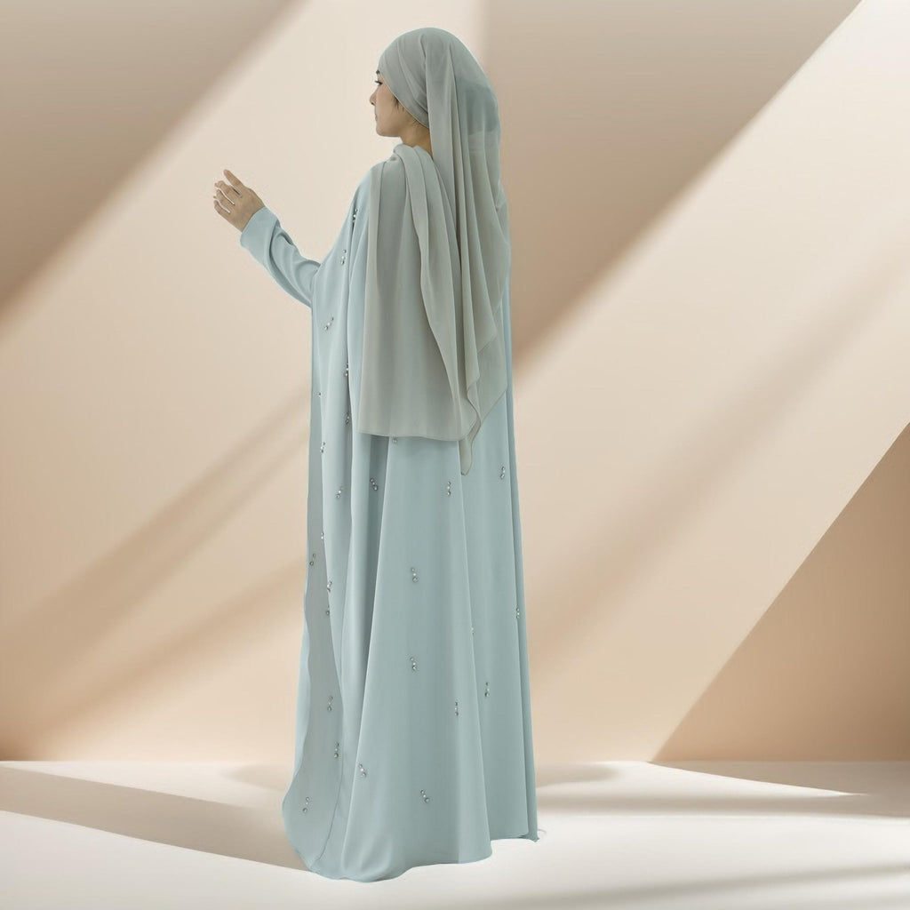 Seraphina Embroidered Cape Maxi Dress - Try Modest Limited