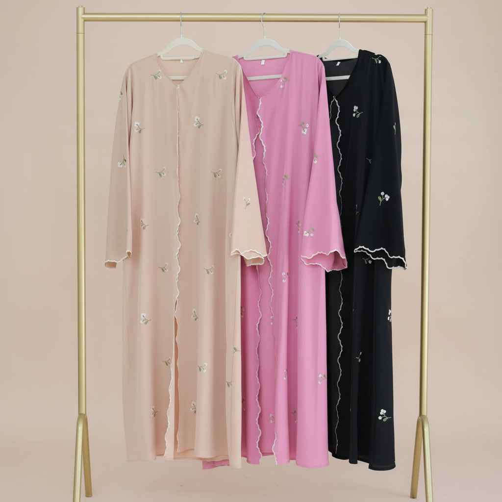 Seraya Floral Abaya & Hijab Set
