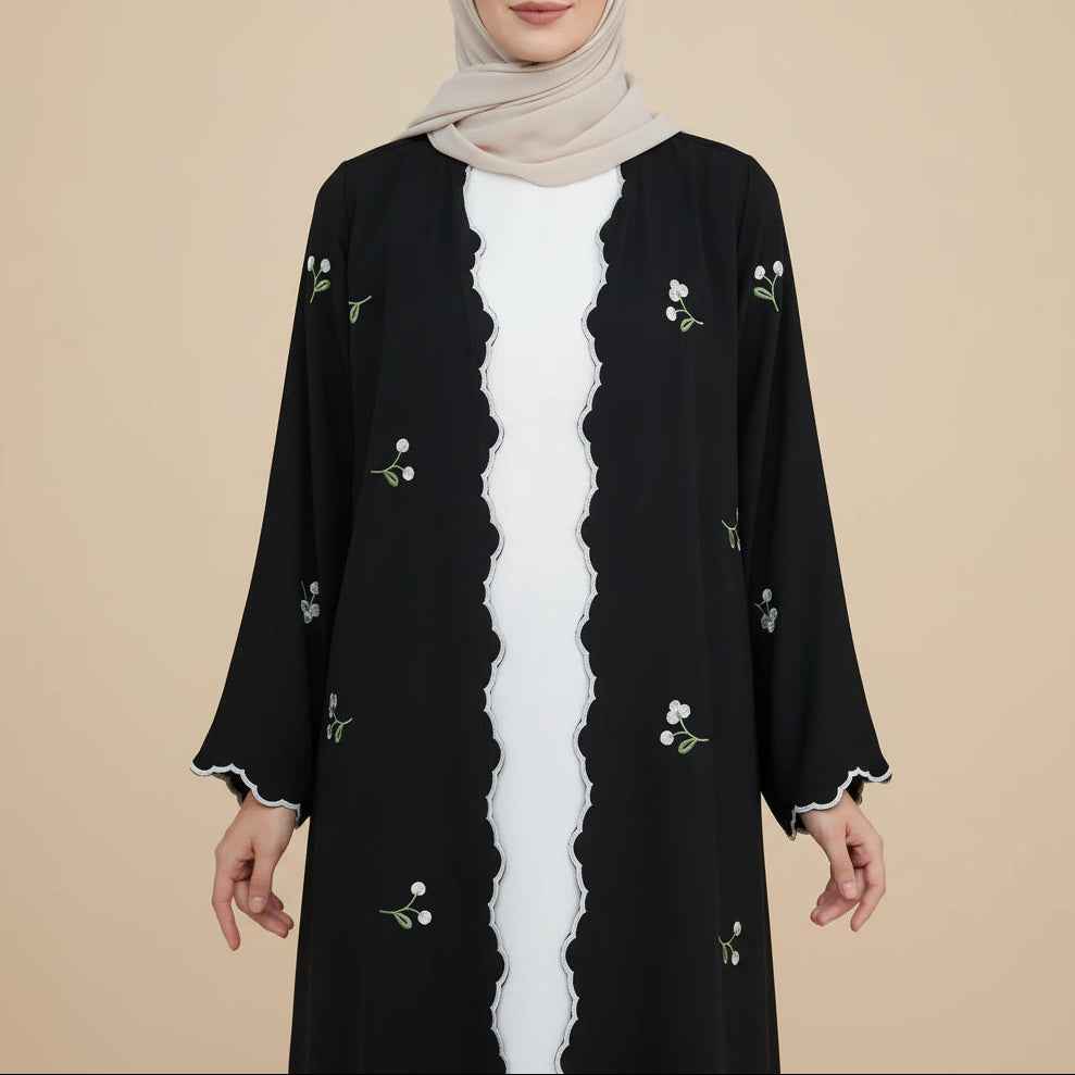 Seraya Floral Abaya & Hijab Set