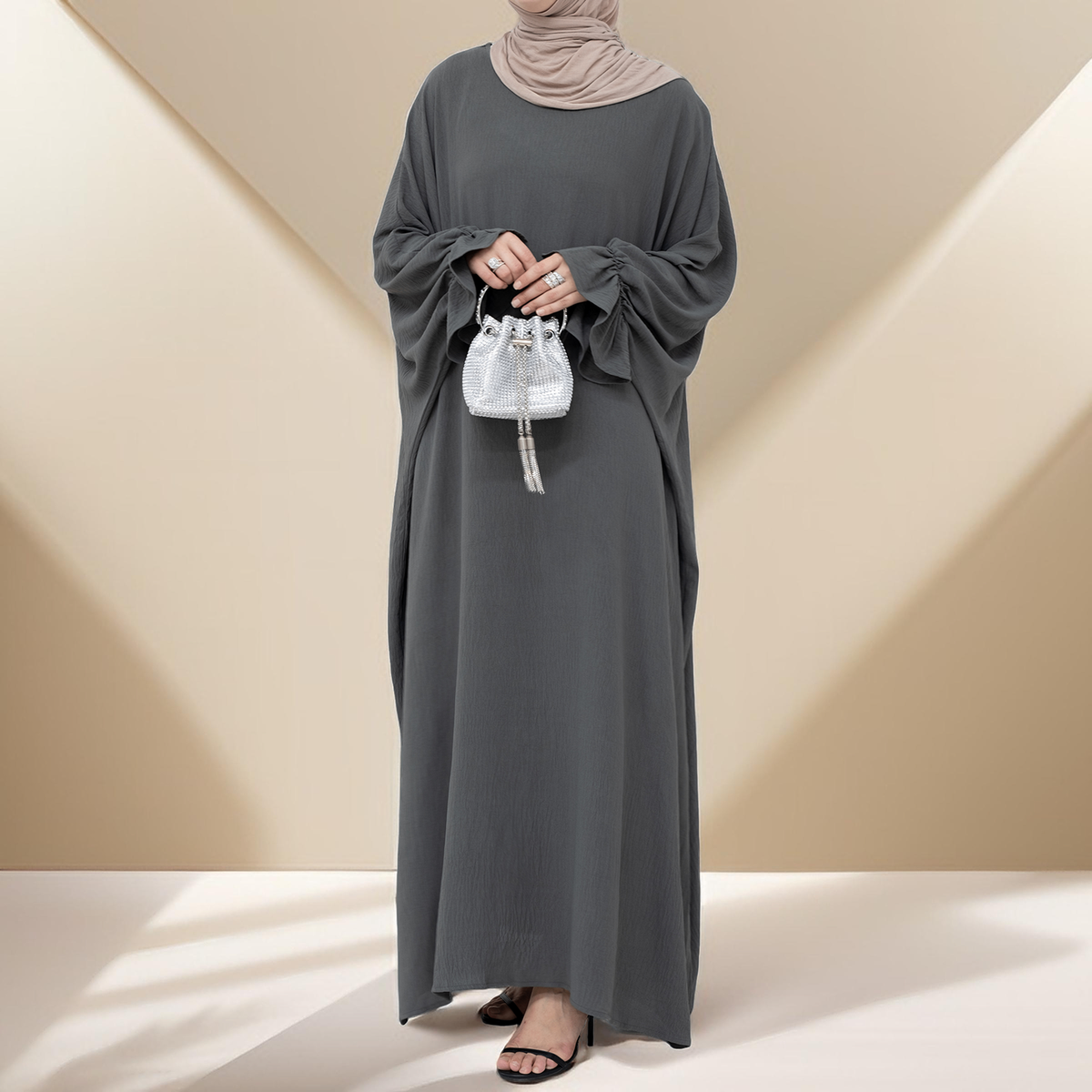 Serene Petal Abaya - Loose Cut & Comfy - Try Modest Limited