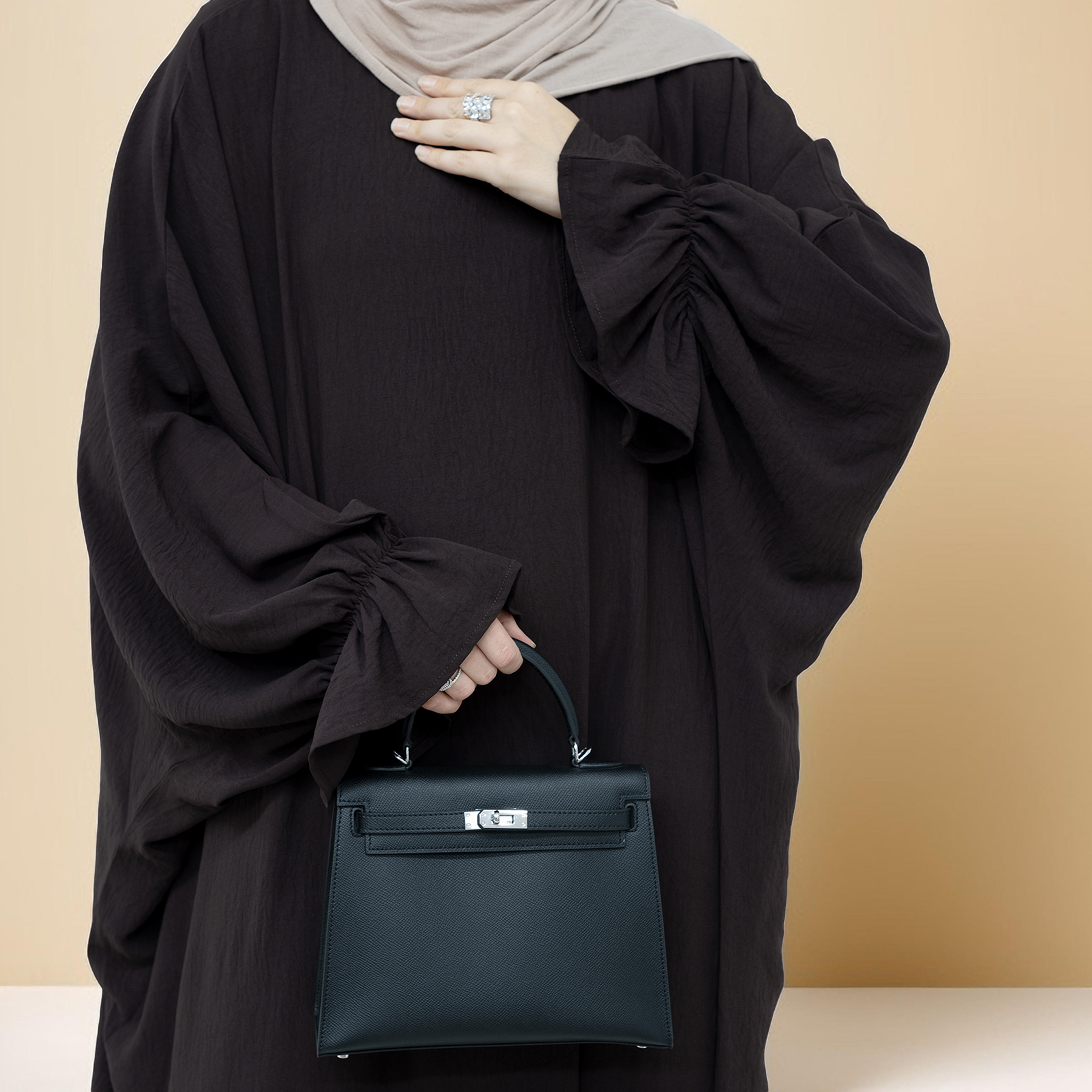 Serene Petal Abaya - Loose Cut & Comfy - Try Modest Limited 