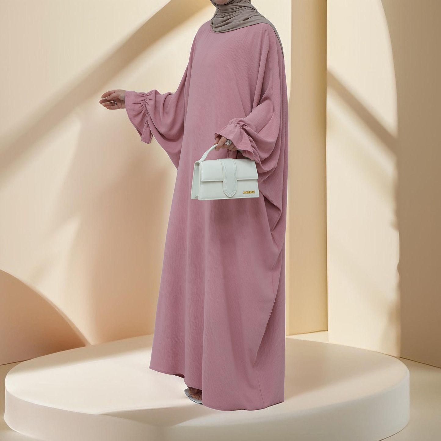 Serene Petal Abaya - Loose Cut & Comfy - Try Modest Limited 