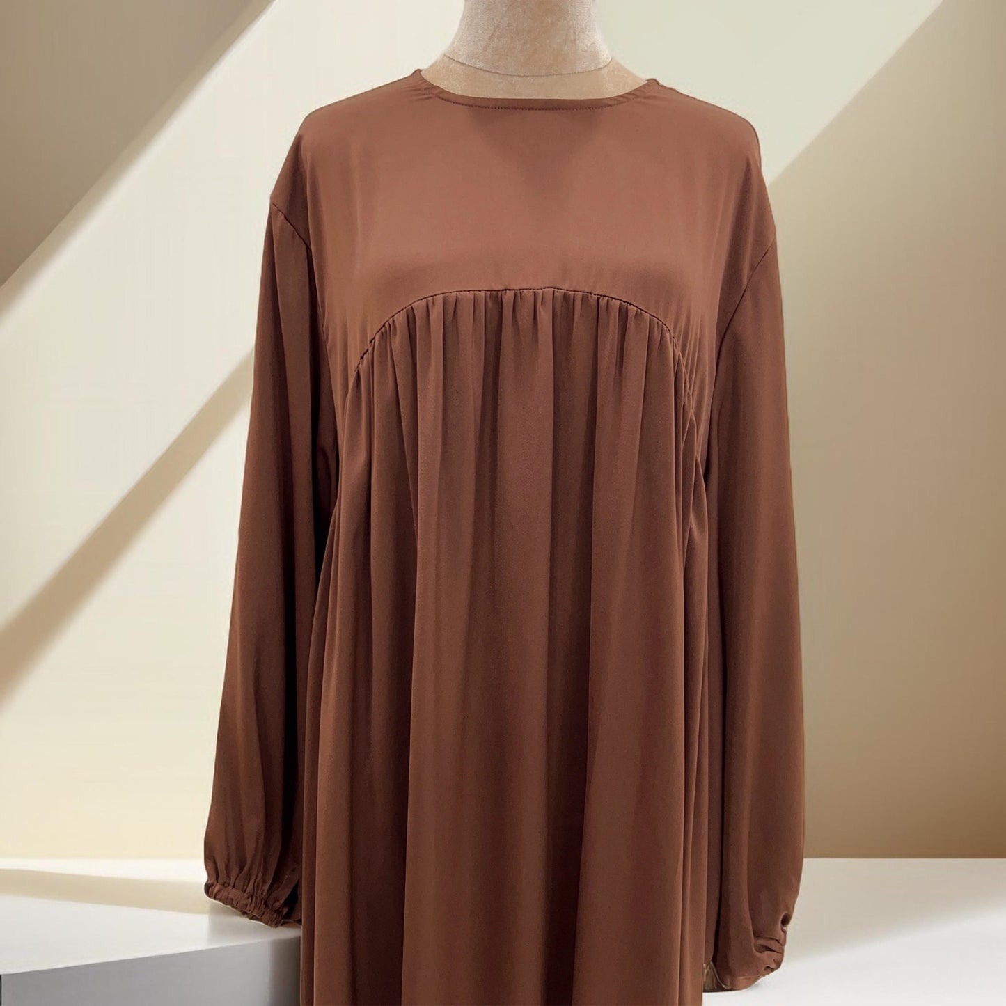 Shimmery Abaya Dress with Loose Fit - Try Modest Limited 