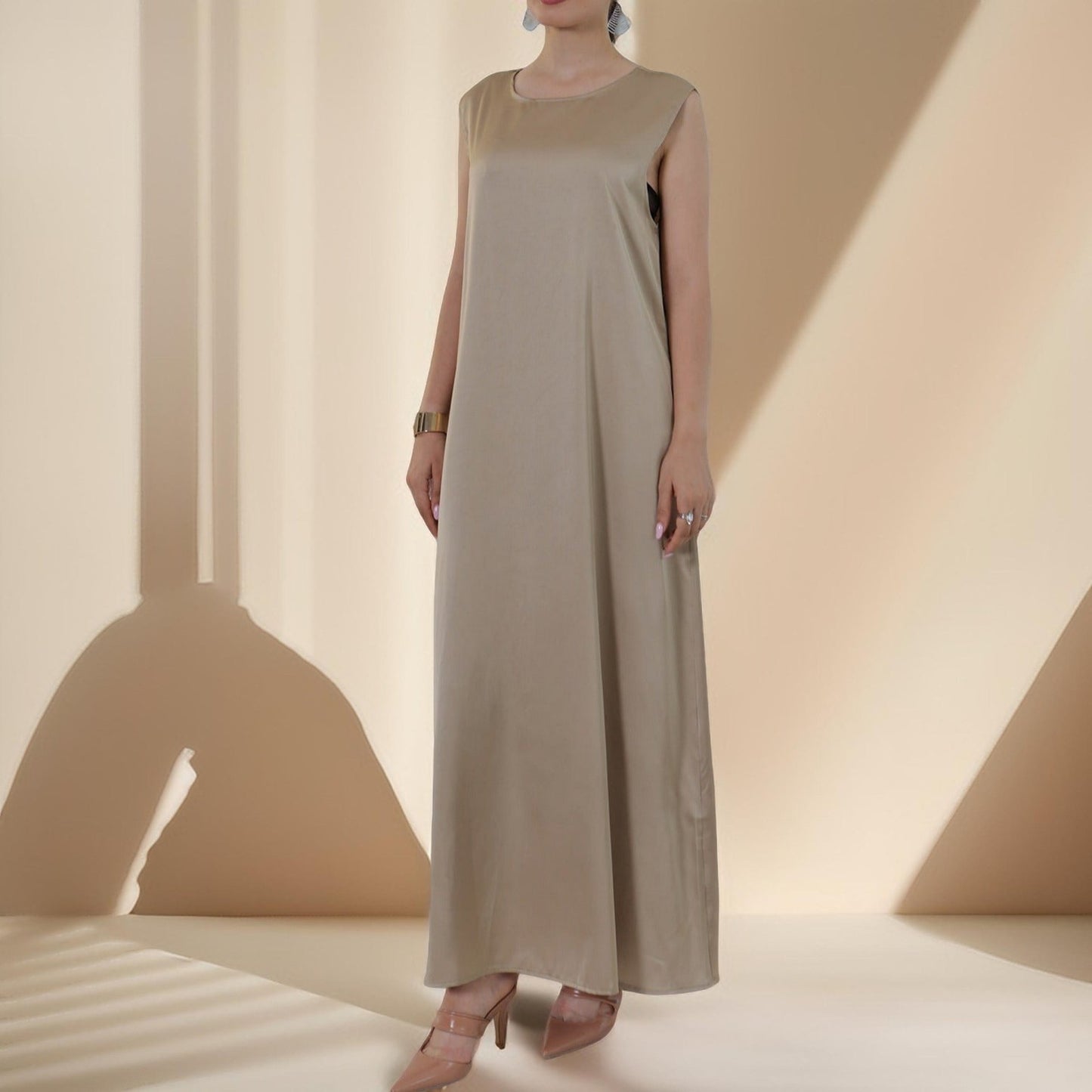 Silky Inner wear slip dress - Try Modest Limited 