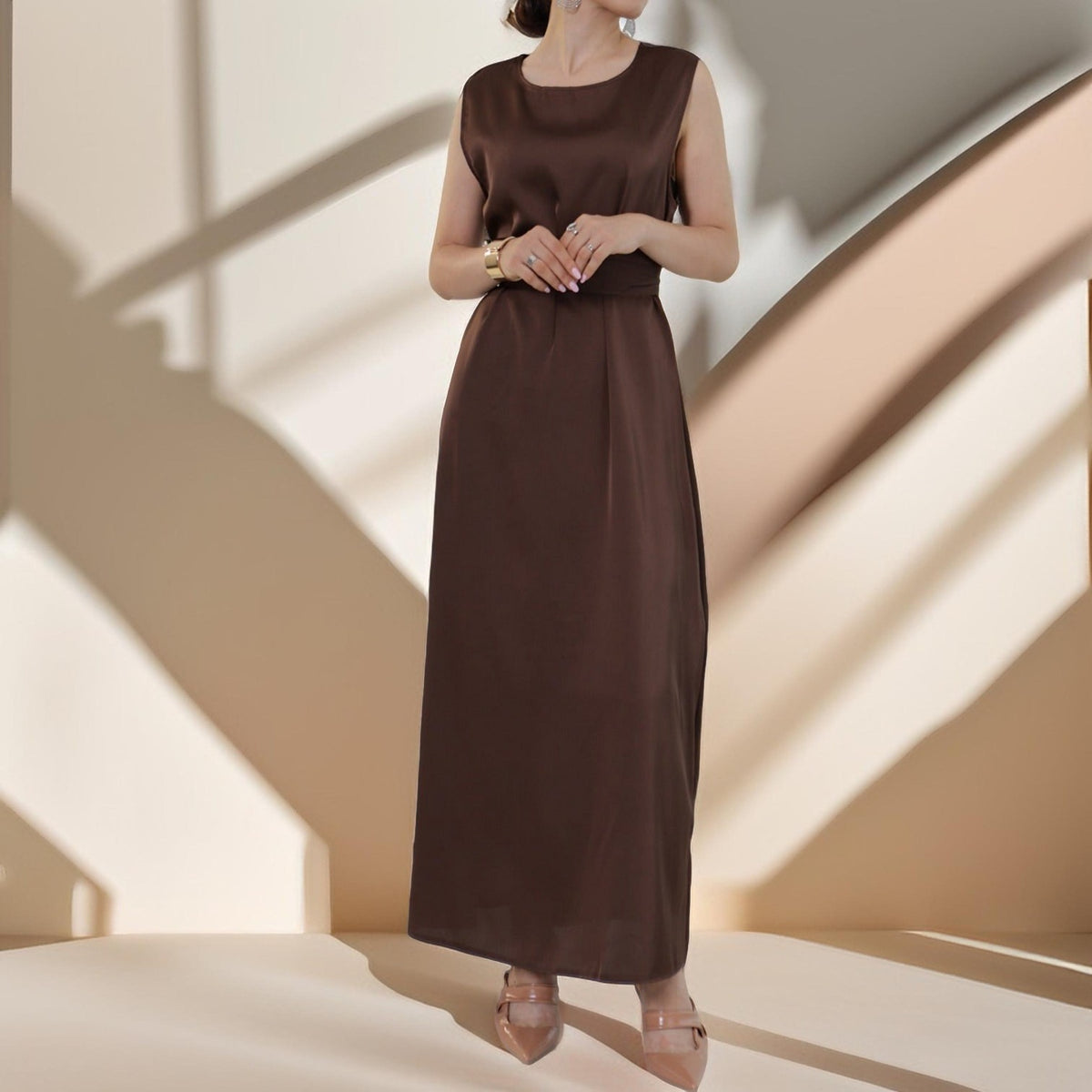 Silky Inner wear slip dress - Try Modest Limited