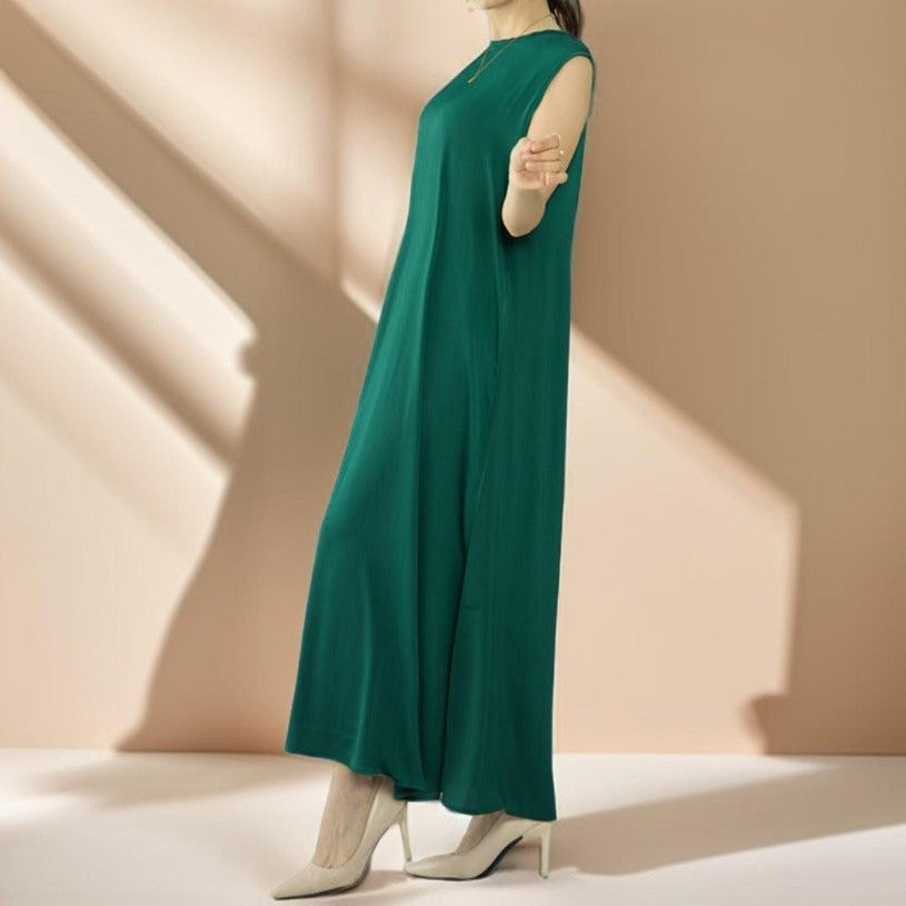 Simple solid color satin abaya - Try Modest Limited