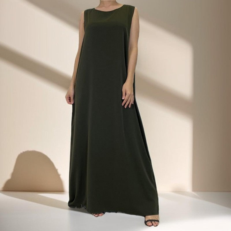 Sleeveless slip dress - Try Modest Limited 