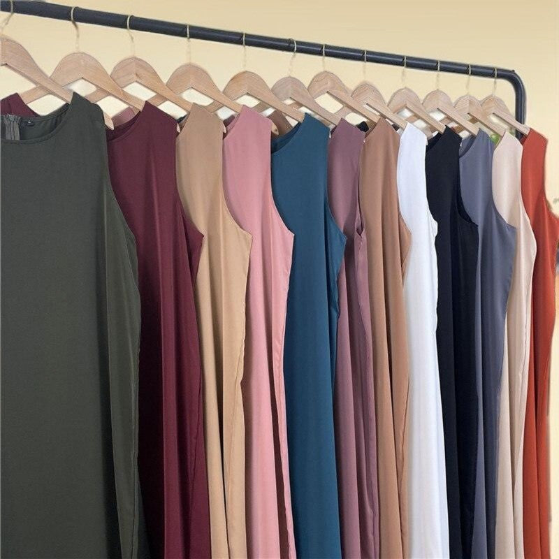 Sleeveless slip dress - Try Modest Limited