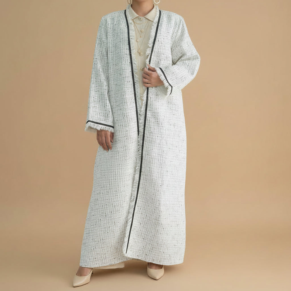 Sloane Tweed Blazer Abaya Coat - Try Modest Limited 