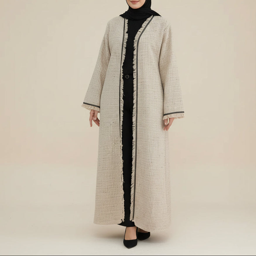 Sloane Tweed Blazer Abaya Coat - Try Modest Limited 