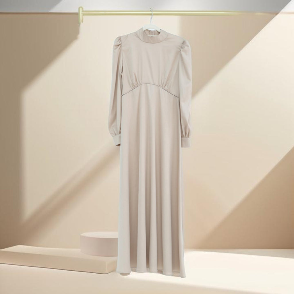 Sofia Turtleneck Diamond Waist Evening Dress - Try Modest Limited