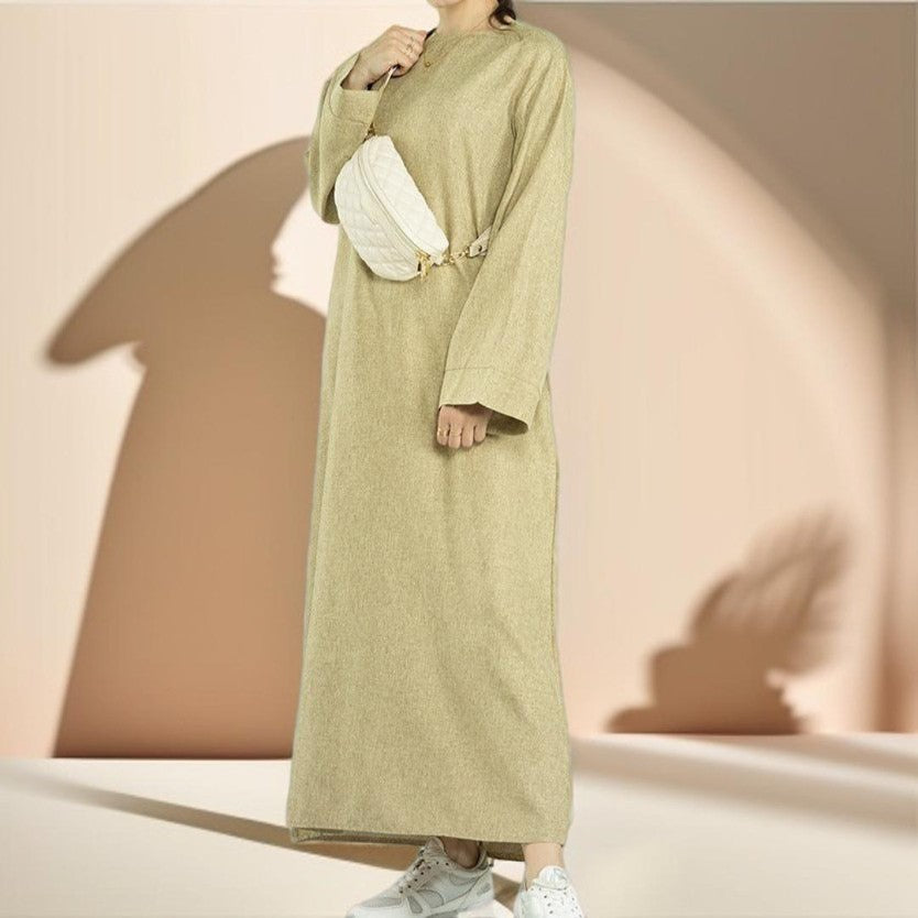 Solid Color Bisht abaya - Try Modest Limited