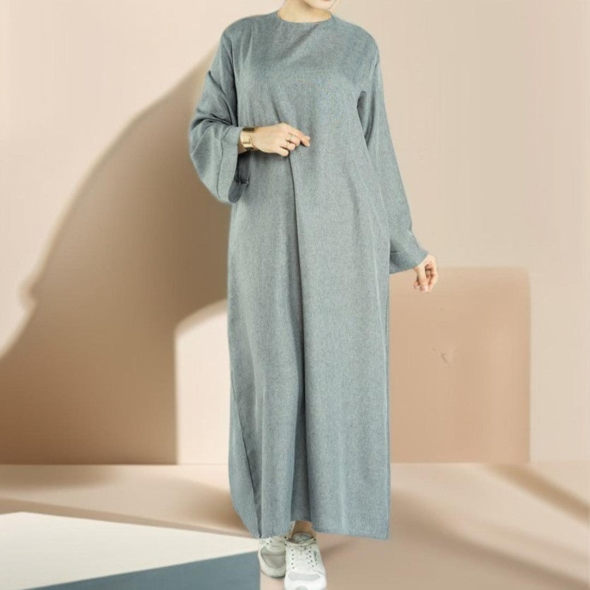 Solid Color Bisht abaya - Try Modest Limited