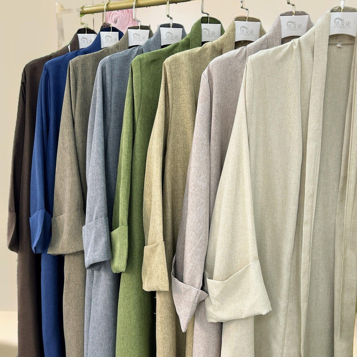 Solid Color Bisht abaya - Try Modest Limited