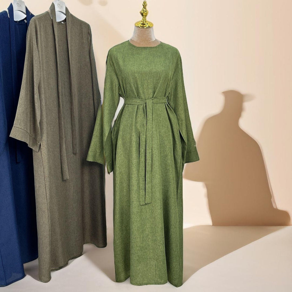 Solid Color Bisht abaya - Try Modest Limited