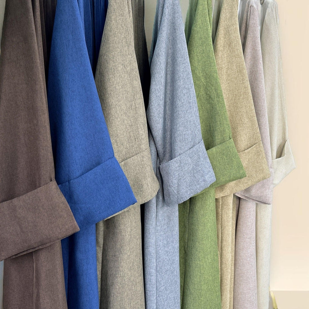 Solid Color Bisht abaya - Try Modest Limited