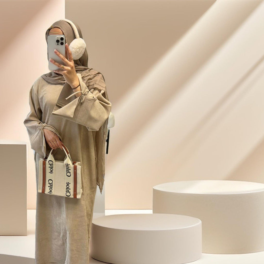 Sophisticated Bow-Tie Beauty Abaya - Try Modest Limited