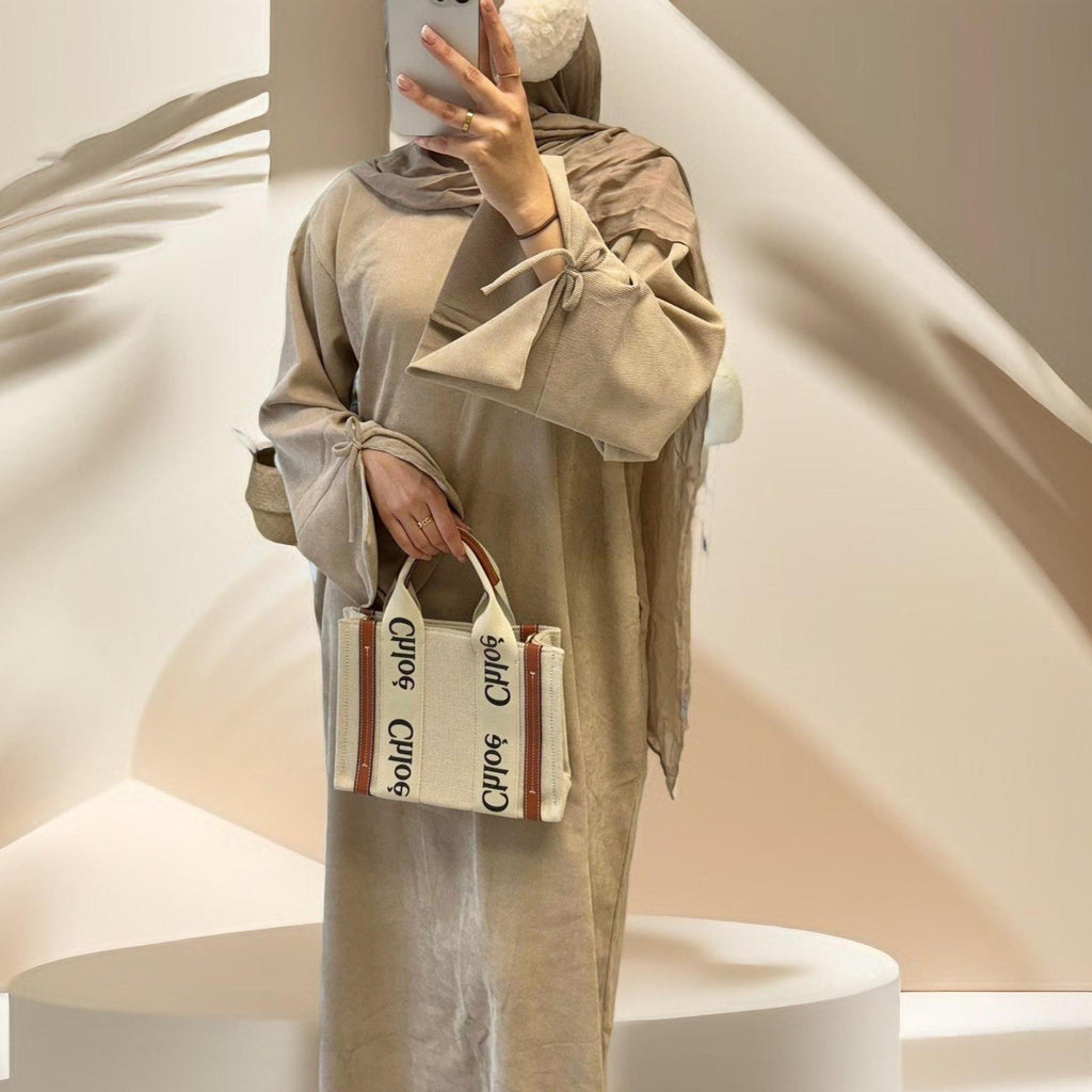 Sophisticated Bow-Tie Beauty Abaya - Try Modest Limited