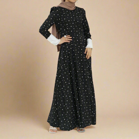 Starlit Night Black Maxi Dress