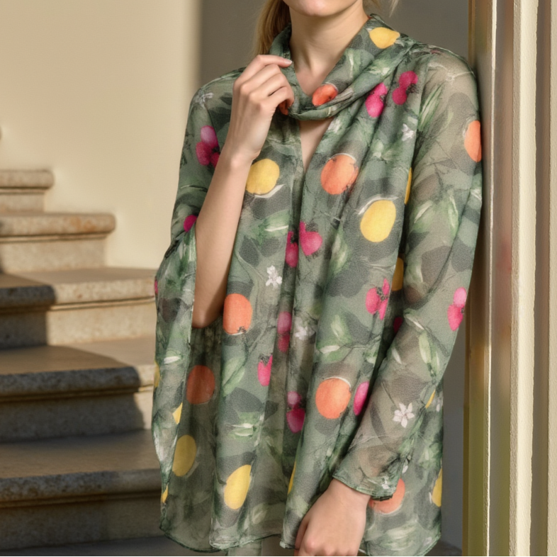 Summer Orchard Modal Hijab - Try Modest Limited