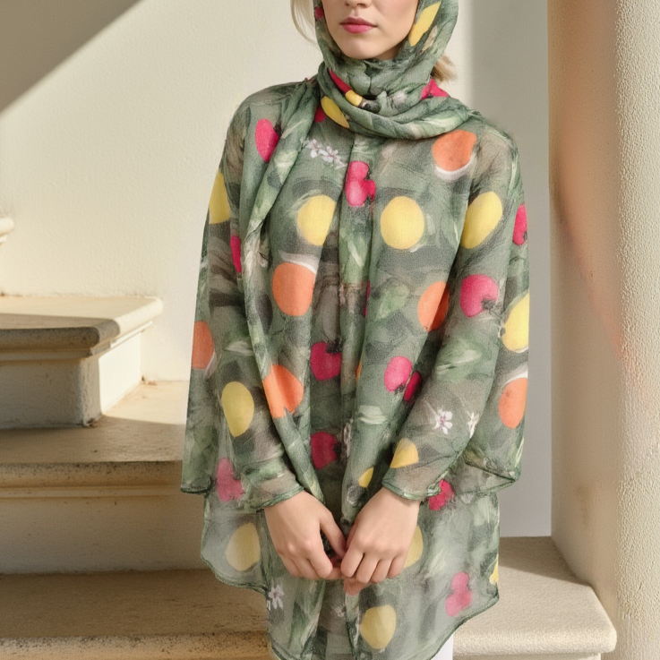Summer Orchard Modal Hijab - Try Modest Limited