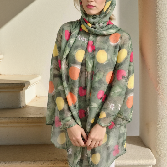 Summer Orchard Modal Hijab - Try Modest Limited