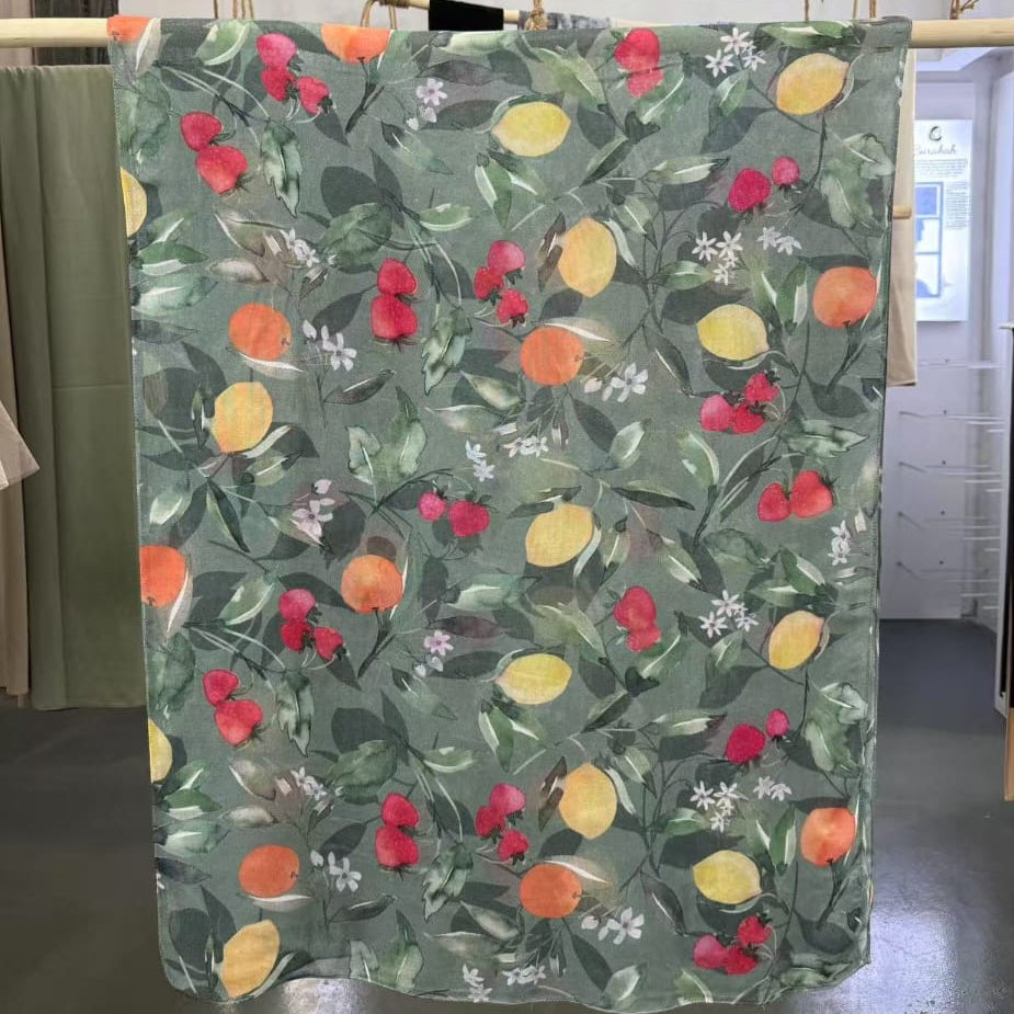 Summer Orchard Modal Hijab - Try Modest Limited
