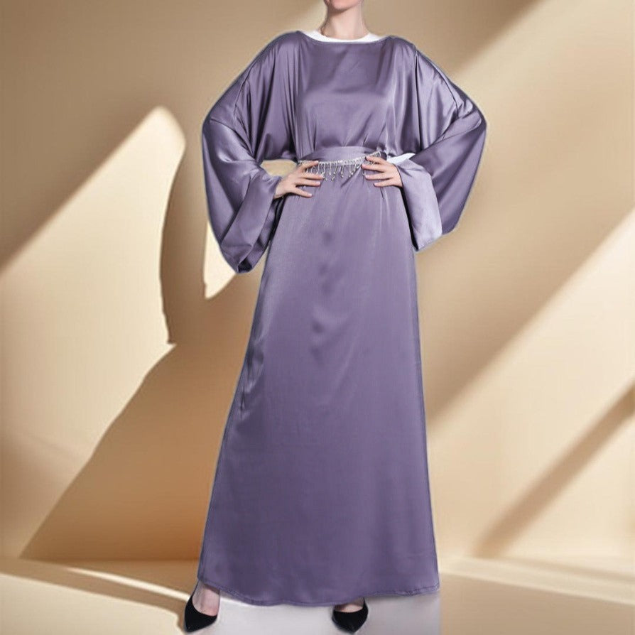 Tassel Diamond Belt Evening Gown - Try Modest Limited