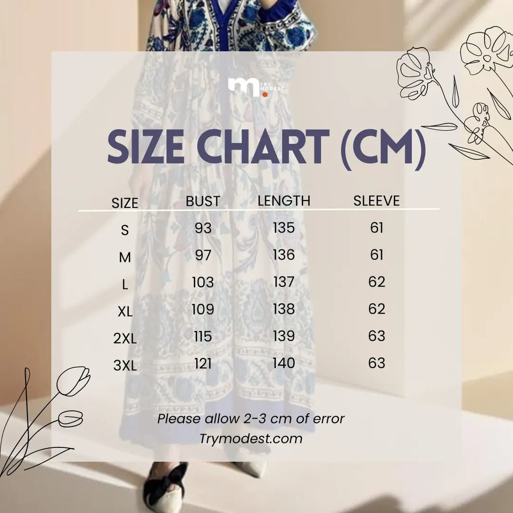 The Bohemian Bloom-long sleeve - Try Modest Limited