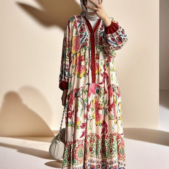 The Bohemian Bloom-long sleeve - Try Modest Limited