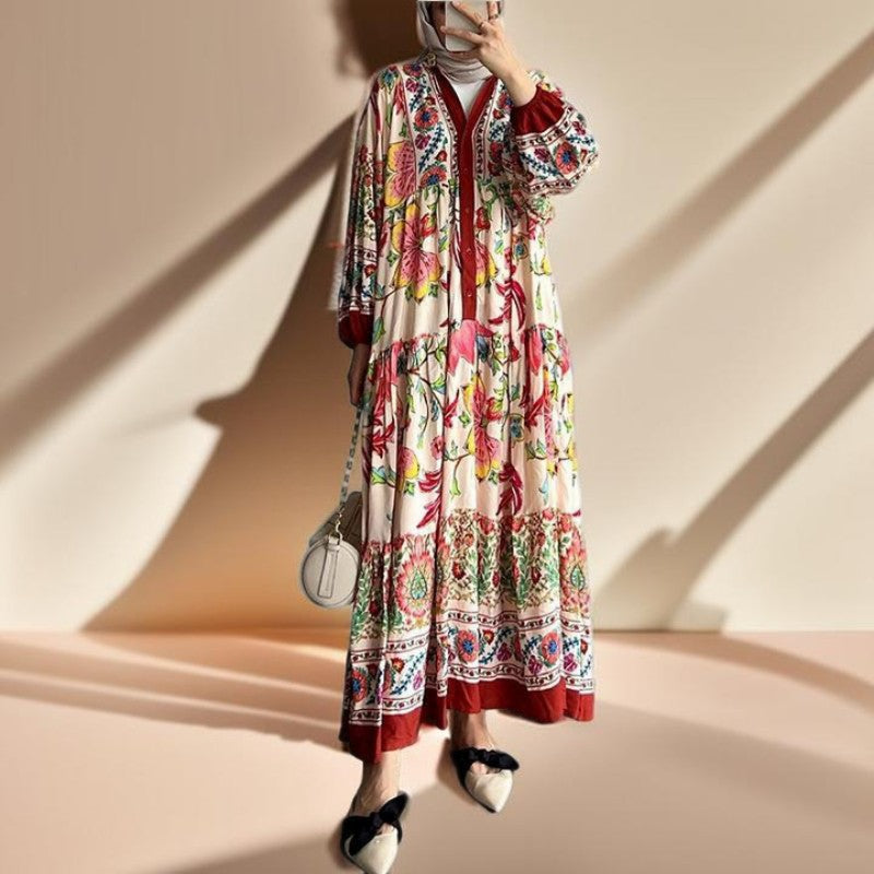 The Bohemian Bloom-long sleeve - Try Modest Limited