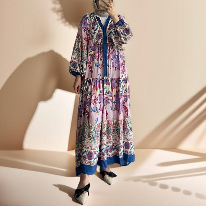 The Bohemian Bloom-long sleeve - Try Modest Limited