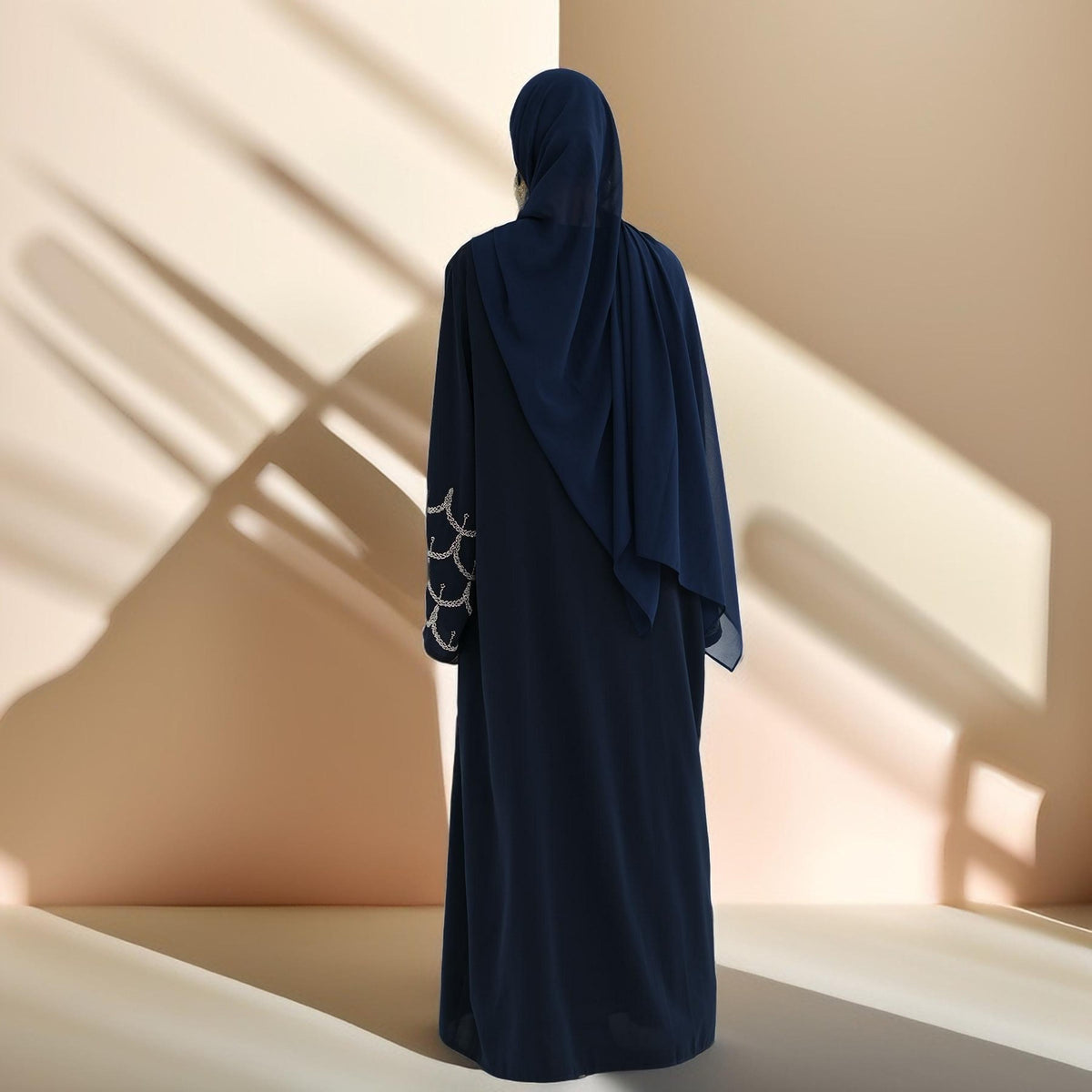 The Arabian Nights Nida Abaya with Beaded Sleeves - Try Modest Limited